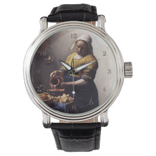 Reloj De Pulsera La Milkmaid de Johannes Vermeer