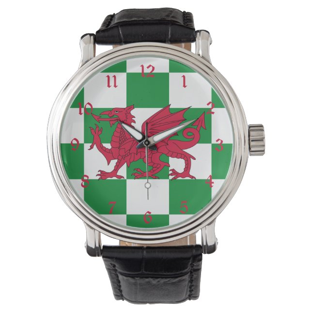 Reloj De Pulsera La mística bandera del Dragón Celta Rojo de Gales (Anverso)