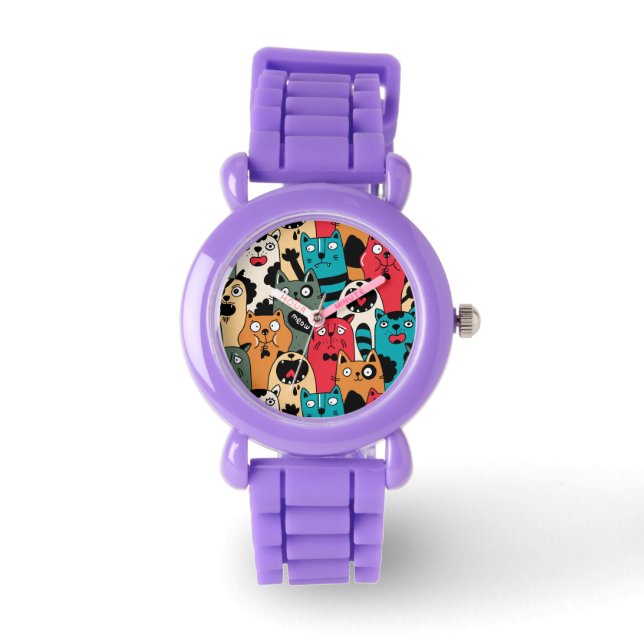 Reloj De Pulsera La multitud de gatos (Anverso)
