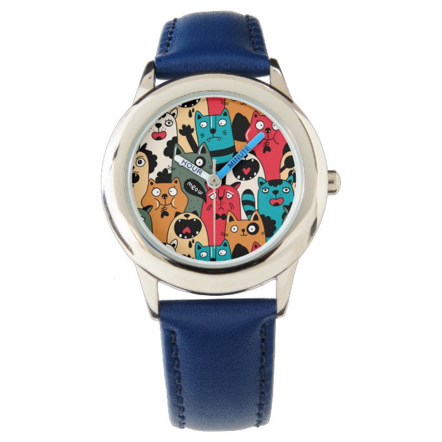 Reloj De Pulsera La multitud de gatos (Anverso)
