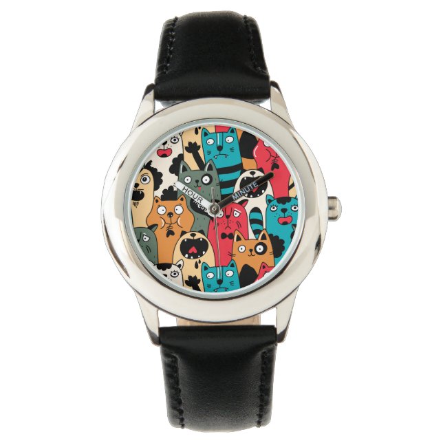 Reloj De Pulsera La multitud de gatos (Anverso)