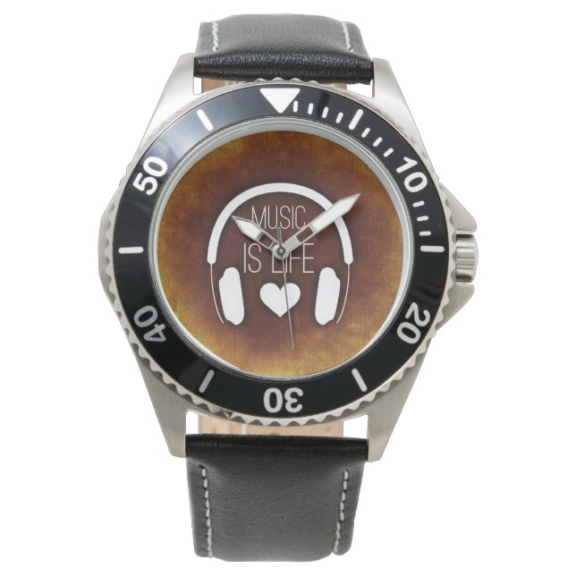 Reloj De Pulsera La música es vida (Anverso)