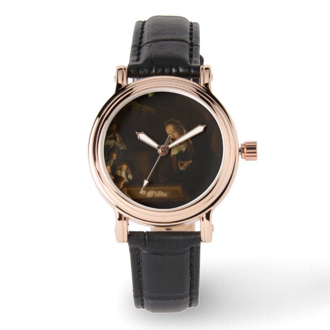 Reloj De Pulsera La Natividad de noche (nacimiento de Jesús, Navida (Anverso)