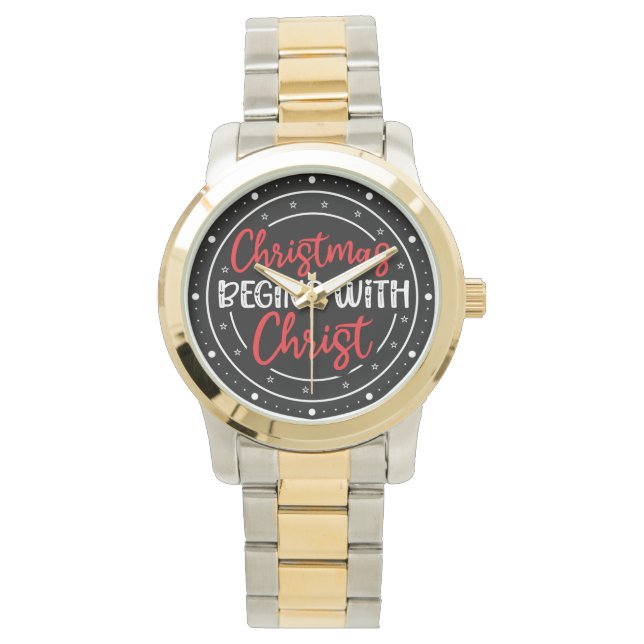 Reloj De Pulsera La Navidad Comienza Con Cristo-65772 (Anverso)