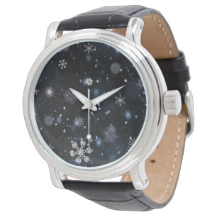 Reloj De Pulsera La Navidad de SlipperyJoe invernal mágica pacífica