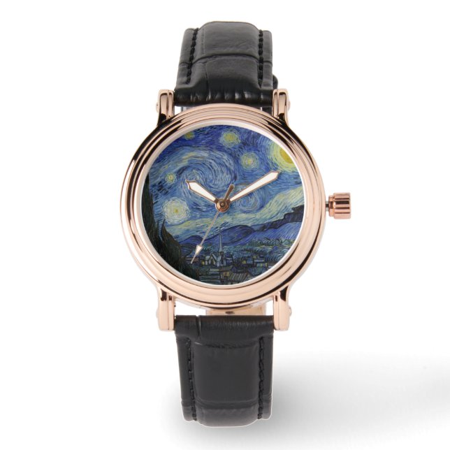 Reloj De Pulsera La noche estrellada (Vincent van Gogh) (arte famos (Anverso)