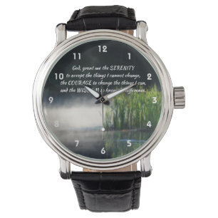 Reloj De Pulsera La Oración De La Serenidad Se Encuentra En El Mis