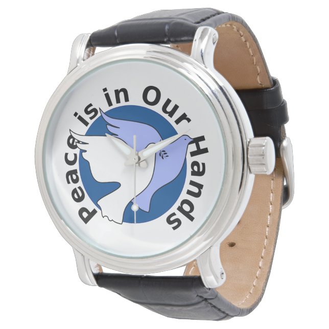 RELOJ DE PULSERA LA PAZ ESTÁ EN NUESTRAS MANOS (Angular)