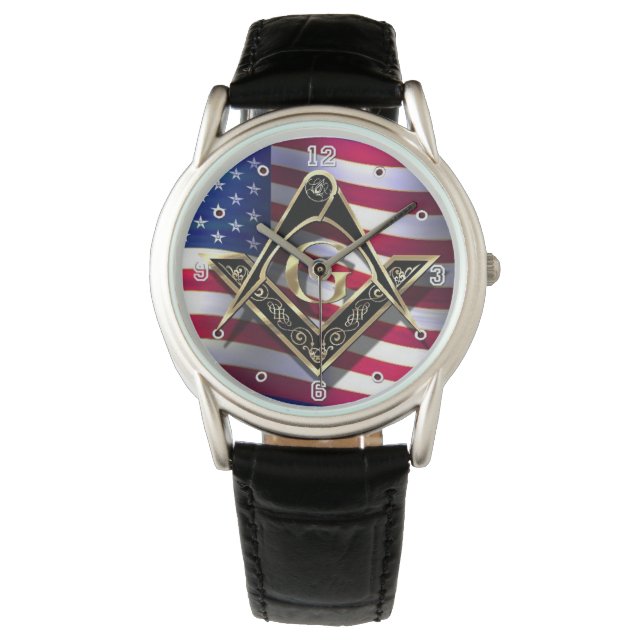 Reloj De Pulsera La Plaza Negra/Oro de McKim y su patriotismo (Anverso)