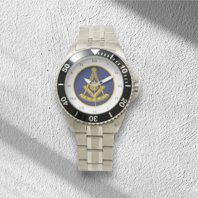 Reloj De Pulsera La plaza principal de masón y la brújula masónica  (Subido por el creador)