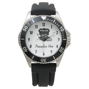 Reloj De Pulsera La policía captura el logotipo