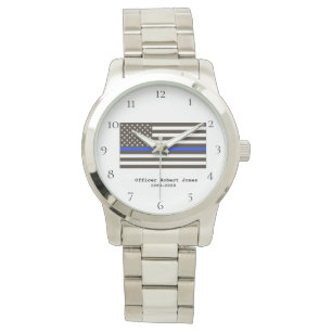 Reloj De Pulsera La policía del *~* sirve a hombres finos de la