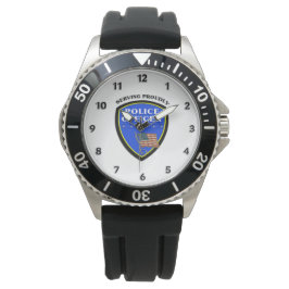 Reloj De Pulsera La policía está sirviendo con orgullo