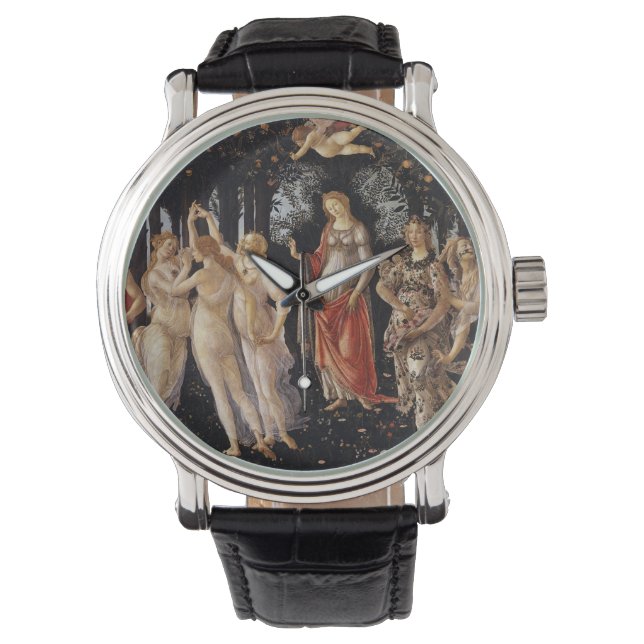Reloj De Pulsera La Primavera de Sandro Botticelli (Anverso)