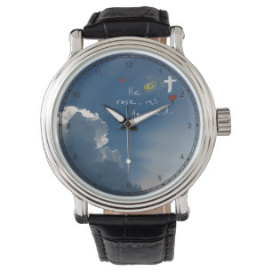 Reloj De Pulsera La Resurrección De Pascua Es El rosa Jesucristo Cr