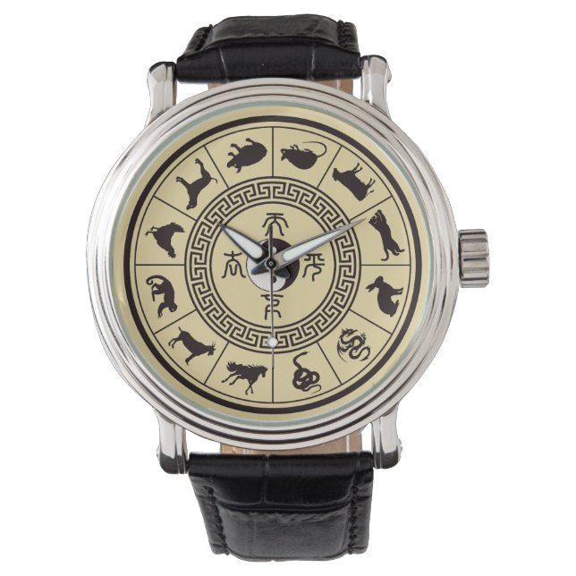 Reloj De Pulsera La rueda tai chi zodiac (Anverso)