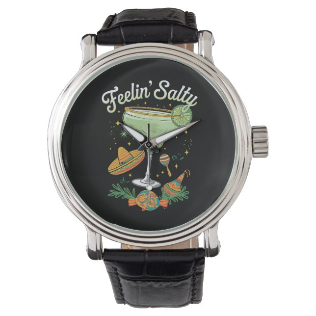 Reloj De Pulsera La salsa de la mujer de Feelin Margarita Funny Cin (Anverso)