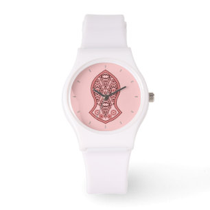 Reloj De Pulsera La sandalia del profeta (alheña) (rojo)
