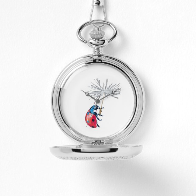 Reloj De Pulsera La semilla de Lady bug y dandelion (Anverso)