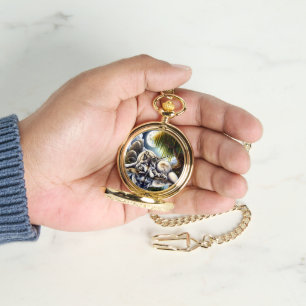 Reloj De Pulsera La Serenidad De La Luna Un Lobo Sumiso