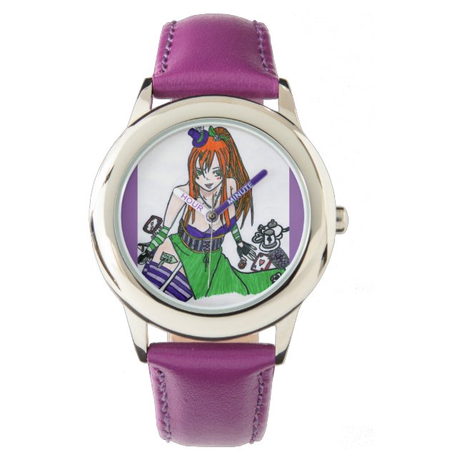Reloj De Pulsera La sombrerera loca en versión manga (Anverso)
