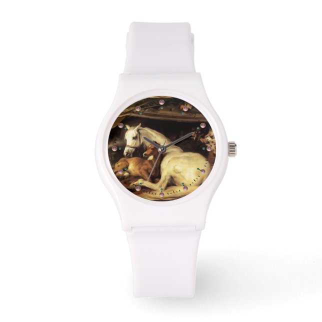 RELOJ DE PULSERA LA TIENDA ÁRABE CON CABALLOS Y OTROS ANIMALES (Anverso)