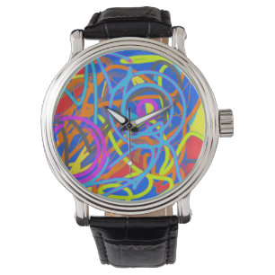 Reloj De Pulsera La Tienda De Pinturas Descabellada Al Abajo