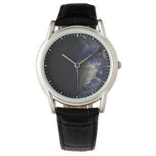 Reloj De Pulsera La Tierra En Su Equinoccio.