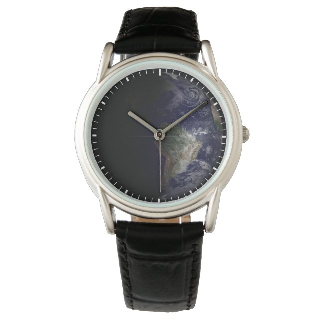 Reloj De Pulsera La Tierra En Su Equinoccio. (Anverso)