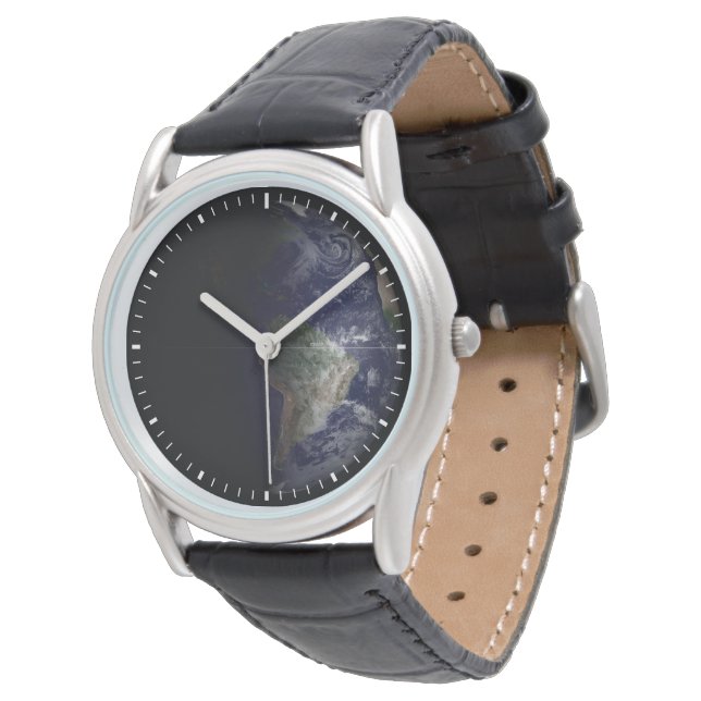 Reloj De Pulsera La Tierra En Su Equinoccio. (Angular)