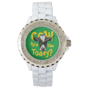 Reloj De Pulsera La vaca es usted hoy lema divertido