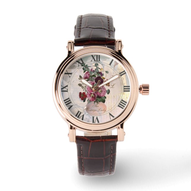 Reloj De Pulsera La vesícula Lady Vase + Monograma (Anverso)
