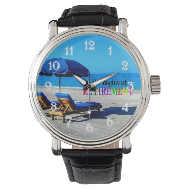 Reloj De Pulsera La vida comienza en la jubilación (Anverso)