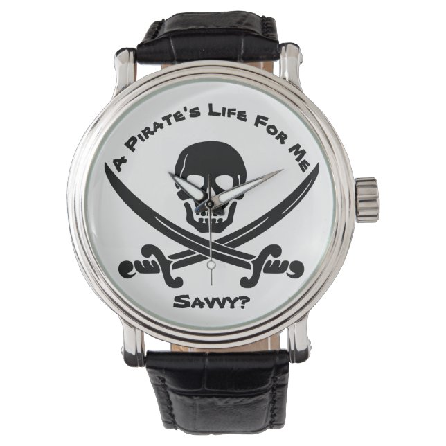 Reloj De Pulsera La vida de un pirata para mí... ¿salvavidas? (Anverso)