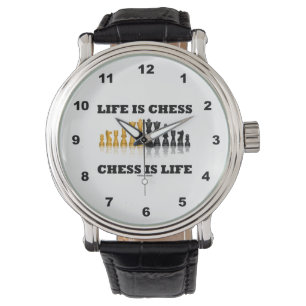 Reloj De Pulsera La vida es ajedrez del ajedrez es el decir del