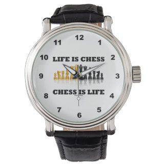 Reloj De Pulsera La Vida Es Ajedrez, El Juego De Ajedrez De La Vida