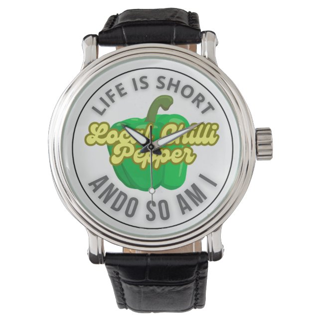 Reloj De Pulsera La vida es corta (Anverso)