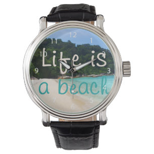 Reloj De Pulsera La vida es una playa