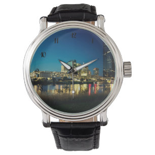 Reloj De Pulsera La Viena dorada en la noche