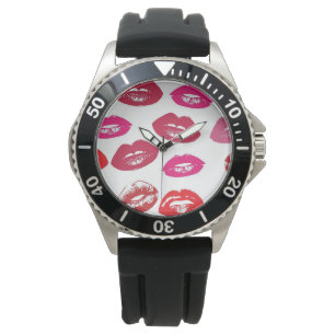 Reloj De Pulsera Labios de Kissable (Labios de Besado, Labios Rojos