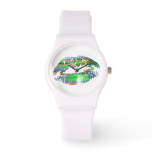 Reloj De Pulsera Labios Elegantes #12