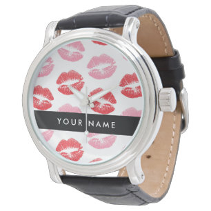 Reloj De Pulsera Labios Rojos, Labios Rosados, Beso, Tu Nombre, Per