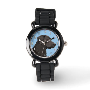 Reloj De Pulsera Labrador recuperador pintura negra original de per