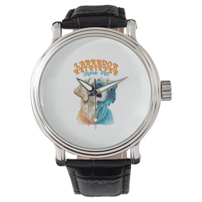 Reloj De Pulsera Labrador recuperar Mascotas elegantes (Anverso)