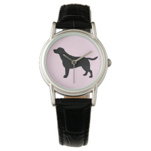 Reloj De Pulsera Labrador retriever en silueta