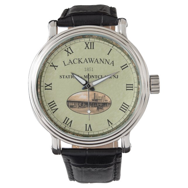 Reloj De Pulsera Lackawanna Station ~ Montclair  New Jersey ~     (Anverso)