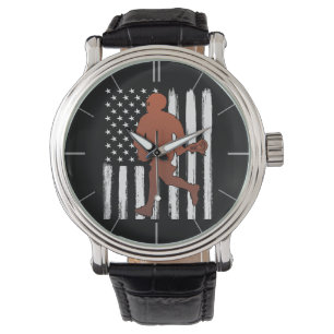 Reloj De Pulsera Lacrosse de la bandera de Estados Unidos