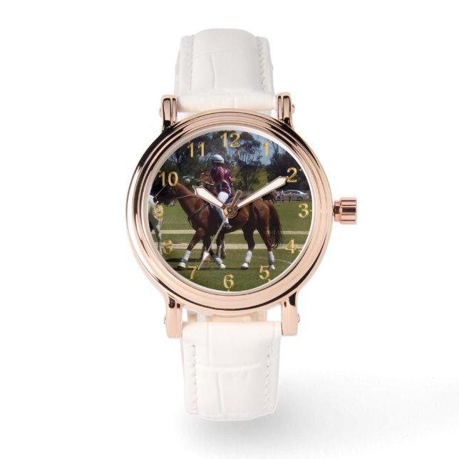 Reloj De Pulsera Lacrosse de pollo de caballo, (Anverso)