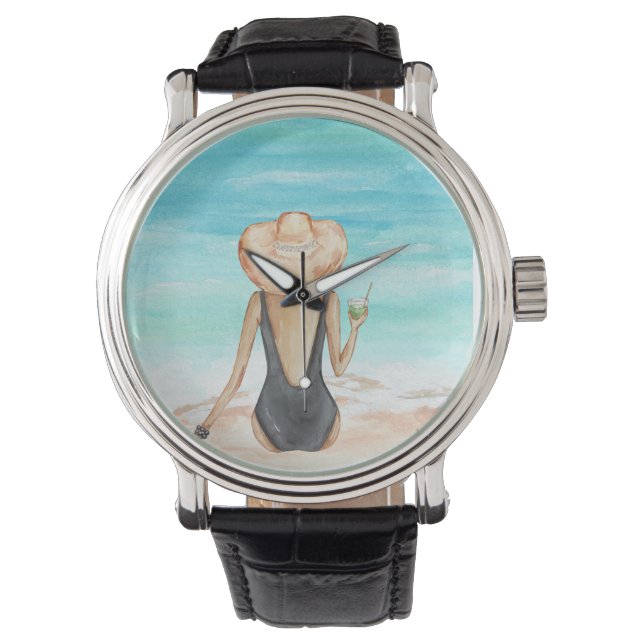 Reloj De Pulsera ladie en la playa (Anverso)