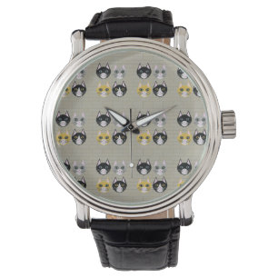 Reloj De Pulsera ladrillo de gatos
